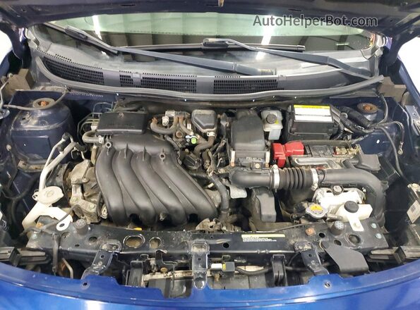 3N1CN7APXKL869085 2019 NISSAN VERSA Blue Вид підкапотного простору