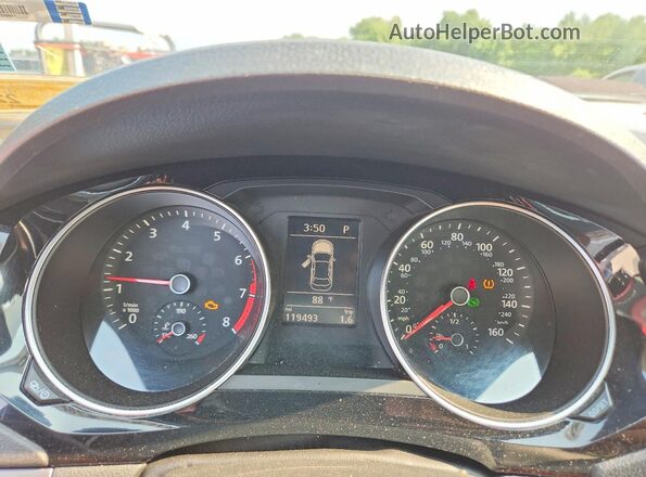 3VWD17AJXGM303354 2016 VOLKSWAGEN JETTA Красный Вид задних сидений