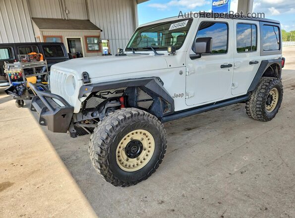 1C4HJXDG1JW122719 2018 JEEP WRANGLER White Tył lewy
