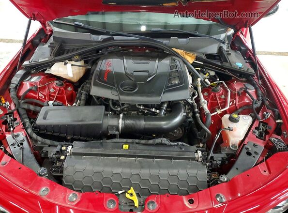 ZARFANBN6K7612720 2019 ALFA ROMEO GIULIA Maroon Вид підкапотного простору