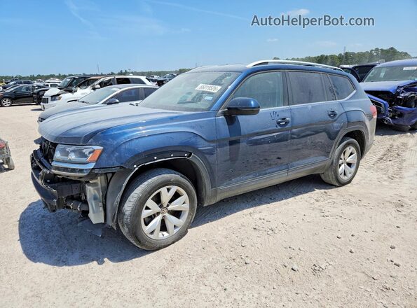 1V2AP2CAXKC576565 2019 VOLKSWAGEN ATLAS Blue Trasero izquierdo