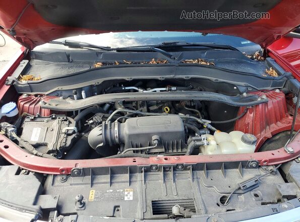 1FMSK8FH2MGB05646 2021 FORD EXPLORER Red Widok naklejki z numerem VIN