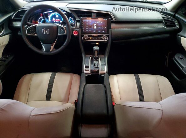 19XFC2F75HE228225 2017 HONDA CIVIC White Widok zestawu wskaźników