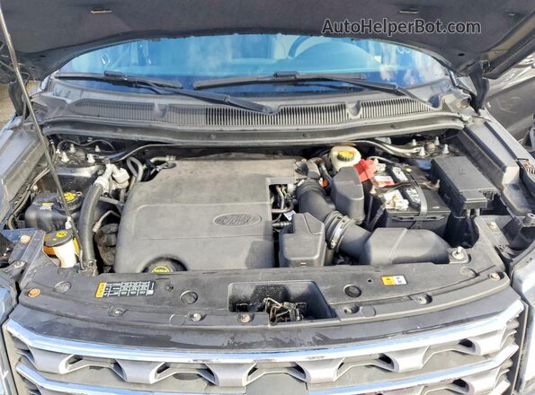 1FM5K7D85HGC64662 2017 FORD EXPLORER Charcoal Widok naklejki z numerem VIN