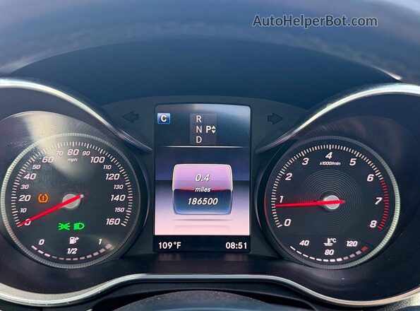 55SWF4KB7HU192124 2017 MERCEDES-BENZ C-CLASS Blue ხელსაწყოთა პანელის ხედი