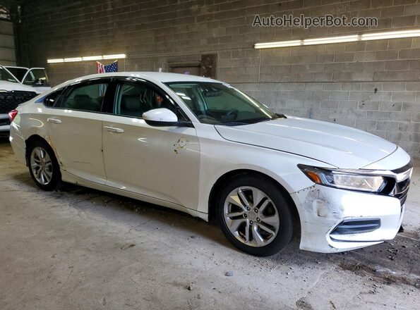 1HGCV1F17KA030535 2019 HONDA ACCORD White Вид спереду