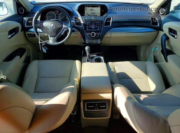 5J8TB3H56HL000346 2017 ACURA RDX White Вид щитка приладів