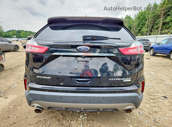 2FMPK4K90KBC22434 2019 FORD EDGE Black წინა სალონის ხედი