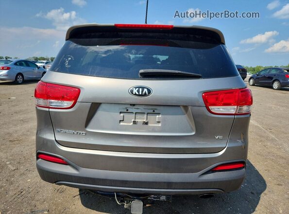 5XYPGDA52HG213131 2017 KIA SORENTO Серый Вид салона спереди