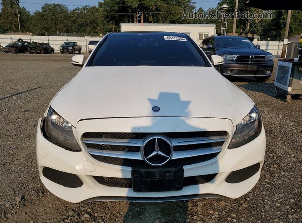 55SWF4KB6GU117901 2016 MERCEDES-BENZ C Белый Вид сзади