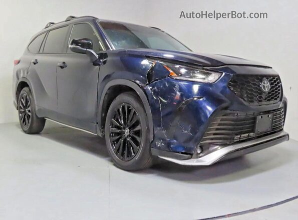 5TDKDRBH1RS557062 2024 TOYOTA HIGHLANDER Blue Հետևի ձախ