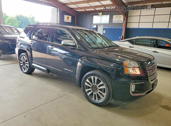 2GKFLVE39G6277771 2016 GMC TERRAIN Black Вид спереду