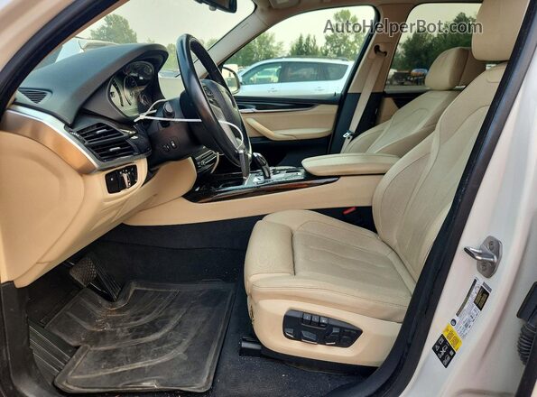 5UXKS4C55G0N15053 2016 BMW X5 White წინა პანელის ხედი