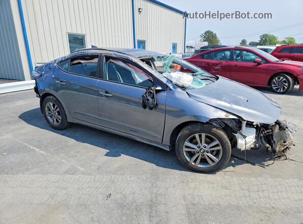 5NPD84LF1JH280730 2018 HYUNDAI ELANTRA Серый Вид спереди
