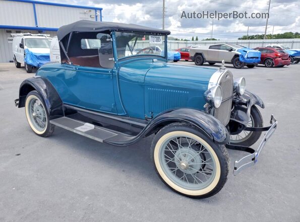 A36217 1928 FORD MODEL Бирюзовый Передняя правая четверть