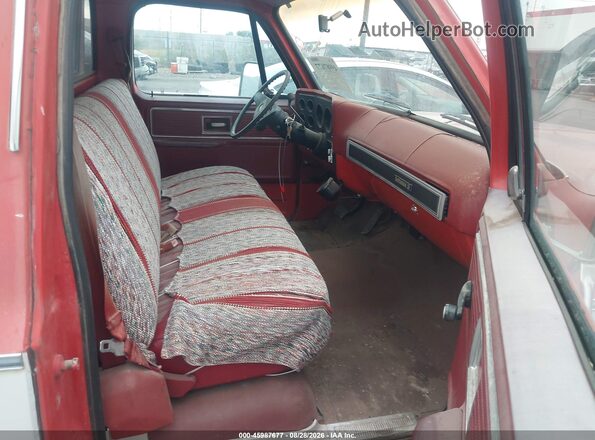 CCL248F509353     1978 CHEVROLET PICKUP Red Front interior view
