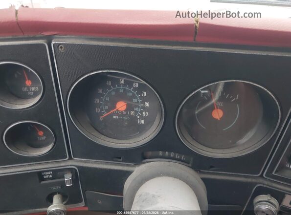 CCL248F509353     1978 CHEVROLET PICKUP Red Rear seats view