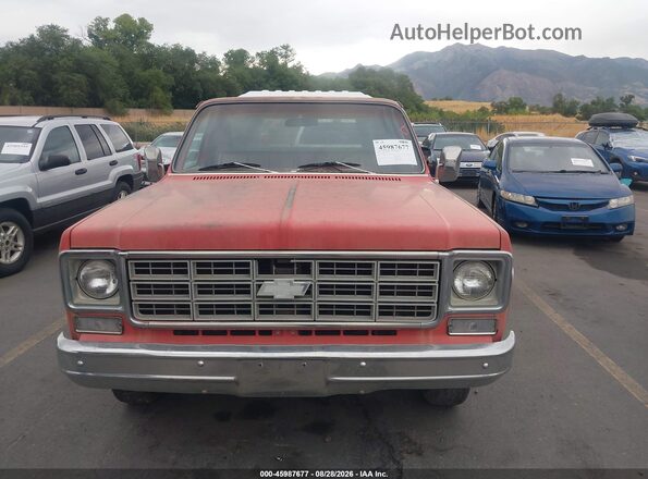 CCL248F509353     1978 CHEVROLET PICKUP Red Instrument cluster view