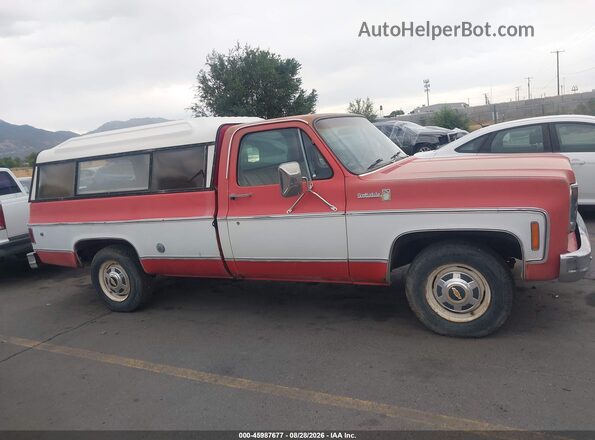 CCL248F509353     1978 CHEVROLET PICKUP Red Rear interior view