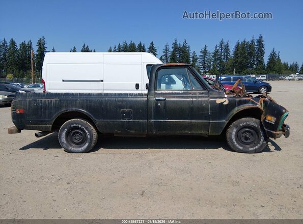CE141Z617536      1971 CHEVROLET C10 Black Rear interior view