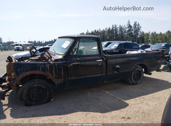 CE141Z617536      1971 CHEVROLET C10 Black 360 interior view