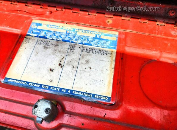 CS140T128768 1970 CHEVROLET OTHER Красный Вид подкапотного пространства