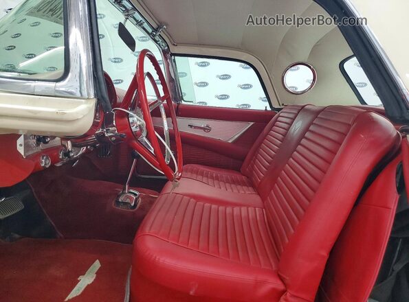 D7FH394065 1957 FORD THUNDERBIRD Кремовый Вид салона спереди