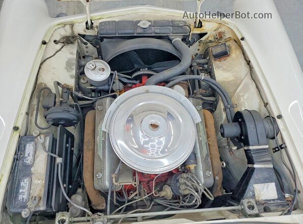 D7FH394065 1957 FORD THUNDERBIRD Кремовый Вид задней части салона