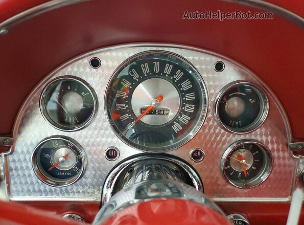 D7FH394065 1957 FORD THUNDERBIRD Кремовый Вид щитка приборов