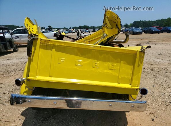 F10D4H24735 1954 FORD F100 Желтый Вид сзади