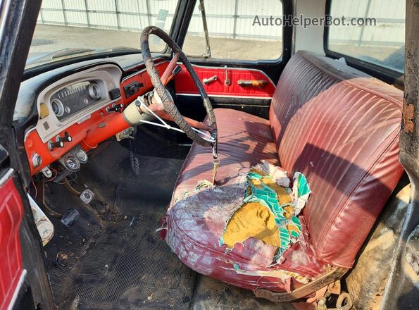 F10DK663027 1965 FORD F100 Черный Вид салона спереди