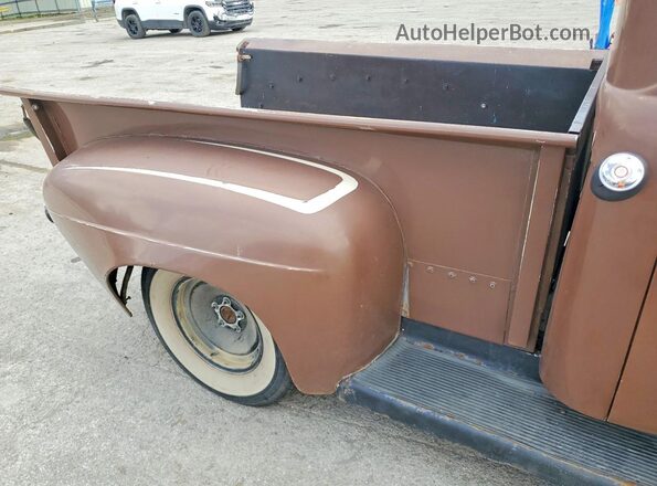 F10L2V21635 1952 FORD F-1 Brown Հետևի նստատեղերի տեսք