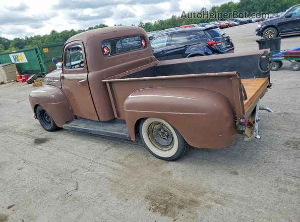 F10L2V21635 1952 FORD F-1 Brown Հետևի ձախ