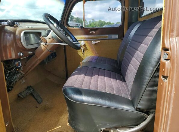 F10L2V21635 1952 FORD F-1 Brown Սալոնի դիմացի տեսք