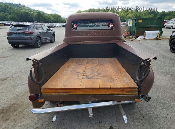 F10L2V21635 1952 FORD F-1 Brown Հետևի տեսք