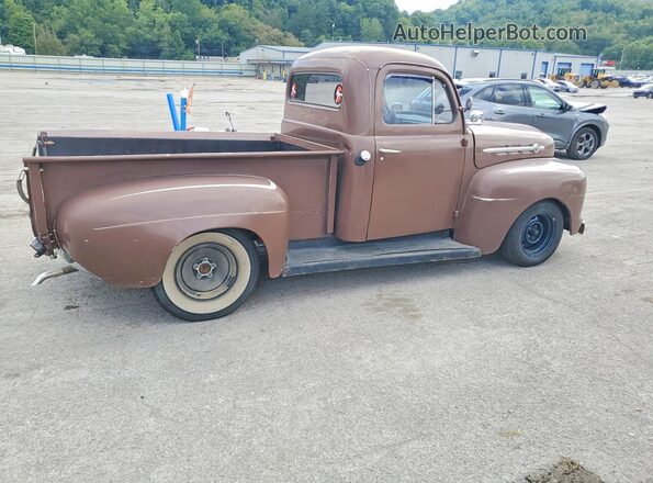 F10L2V21635 1952 FORD F-1 Brown Հետևի աջ