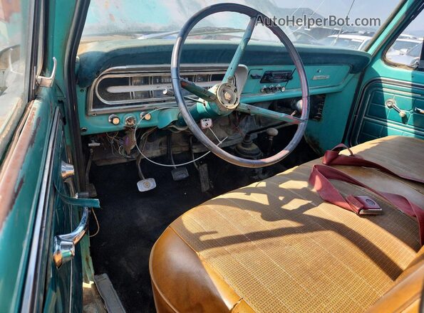 F10YRD58585 1968 FORD F150 Turquoise წინა პანელის ხედი