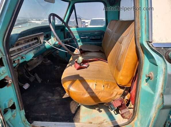 F10YRD58585 1968 FORD F150 Turquoise წინა სალონის ხედი