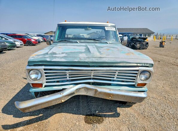 F10YRD58585 1968 FORD F150 Turquoise წინა ხედი