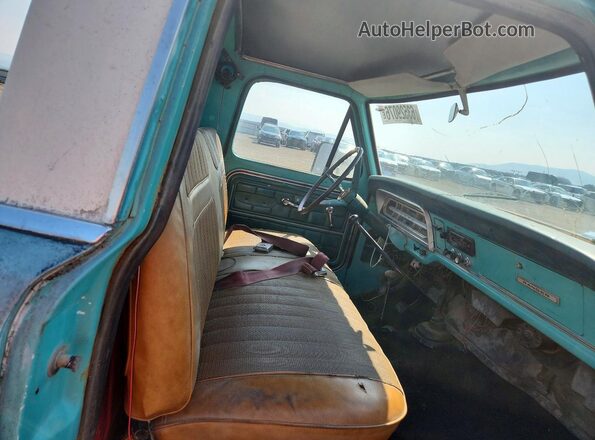 F10YRD58585 1968 FORD F150 Turquoise უკანა სავარძლების ხედი