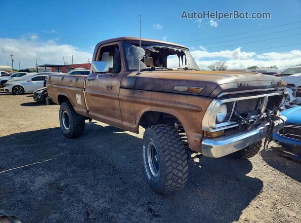 F11YRP24372 1972 FORD F100 Tan Przód prawy