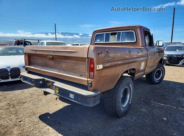 F11YRP24372 1972 FORD F100 Tan Tył prawy