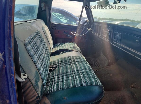 F15GKBJ1512 1978 FORD F150 Blue Вид салону спереду