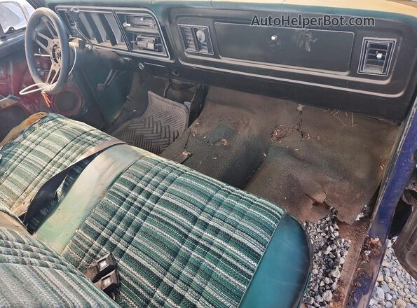 F15GKBJ1512 1978 FORD F150 Blue Вид панелі приладів