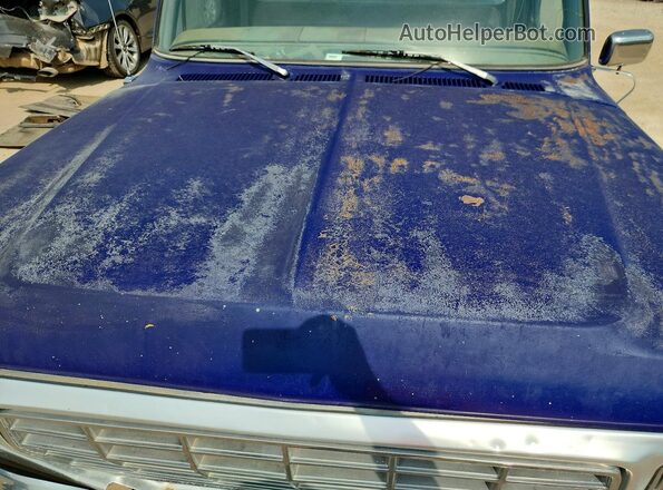 F15GKBJ1512 1978 FORD F150 Blue Вид задньої частини салону