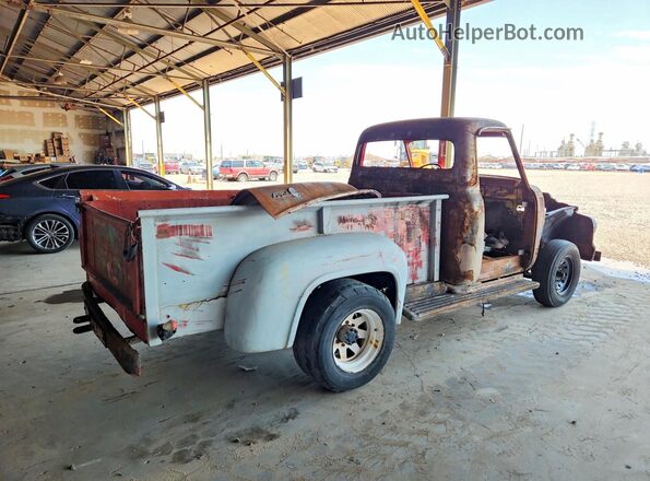 F25D5R19483 1955 FORD F250 Красный Задняя правая четверть