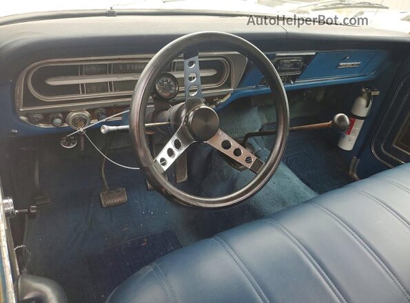 F25HRM06178 1971 FORD F250 Blue Vista del salpicadero