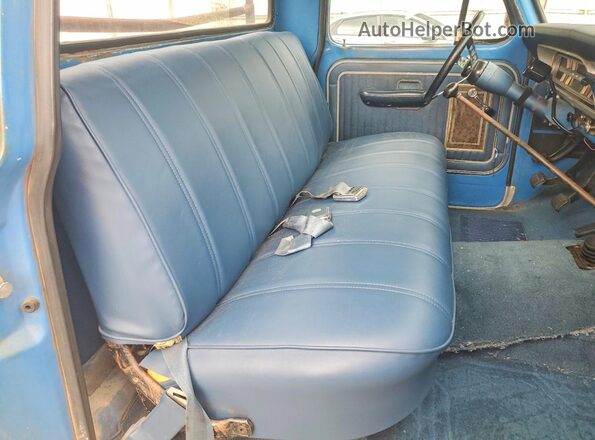 F25HRM06178 1971 FORD F250 Blue Vista de los asientos traseros