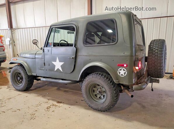 J7F93EA039484 1977 JEEP WRANGLER Green Հետևի ձախ