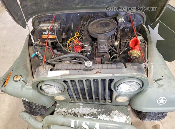 J7F93EA039484 1977 JEEP WRANGLER Green Սալոնի հետևի տեսք